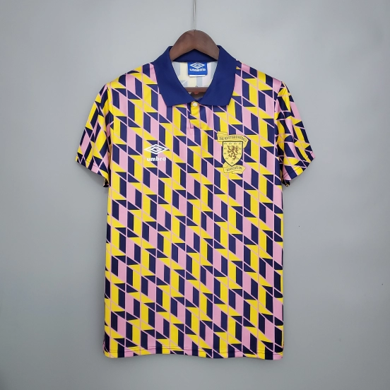 Retro Scotland 1988/89 third away Soccer Jersey