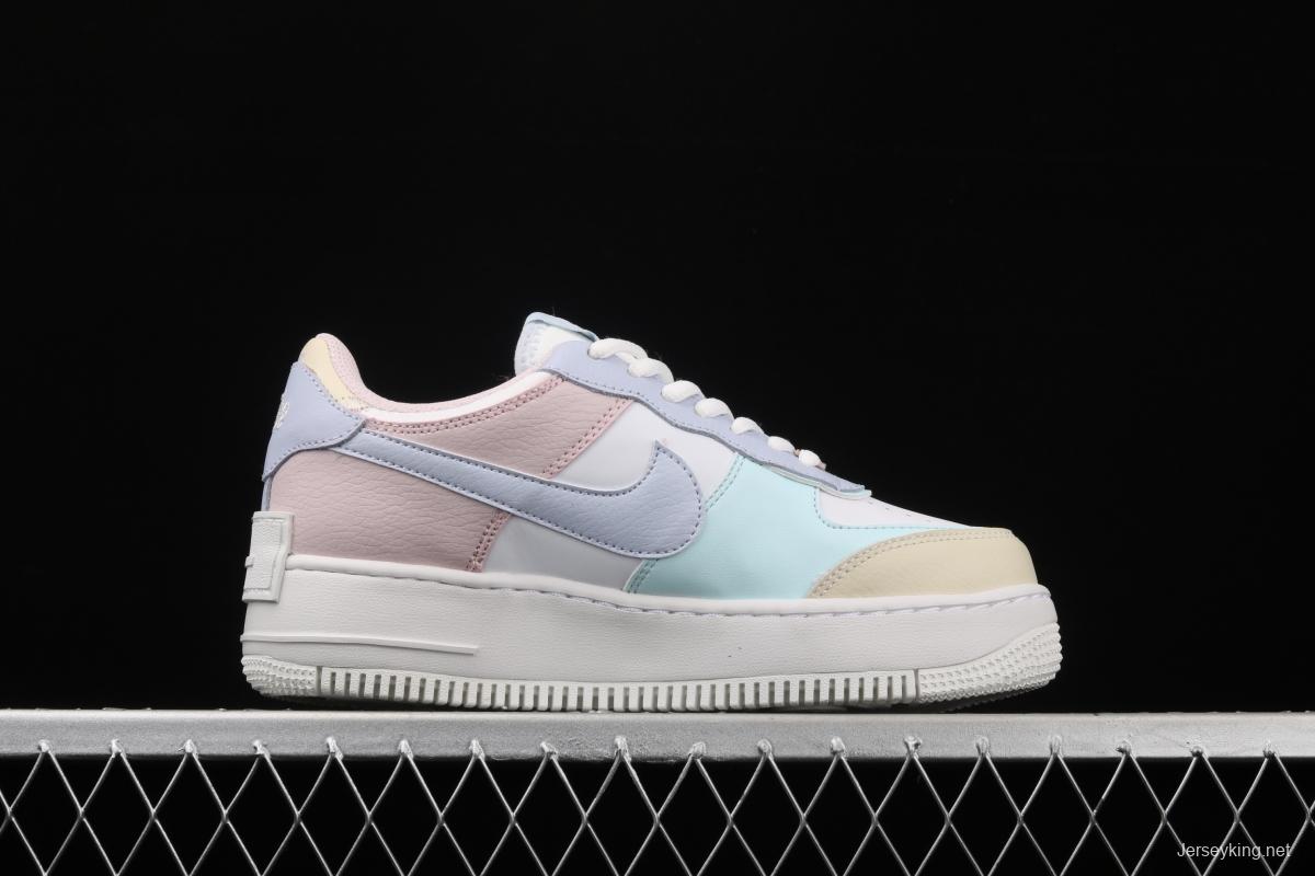 NIKE Air Force 1 ShAdidasow light weight heightened low-top 100-top board shoes CI0919-106