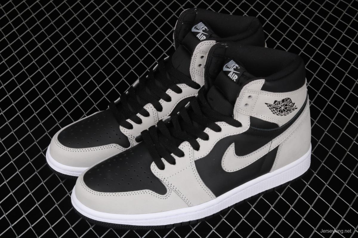 Air Jordan 1 High Gao Bang Gray Panda Shadow Gray 2.0 555088-035