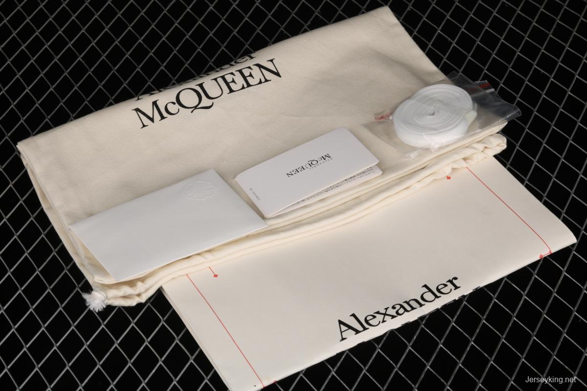 Alexander McQueen blue silk cowhide tail