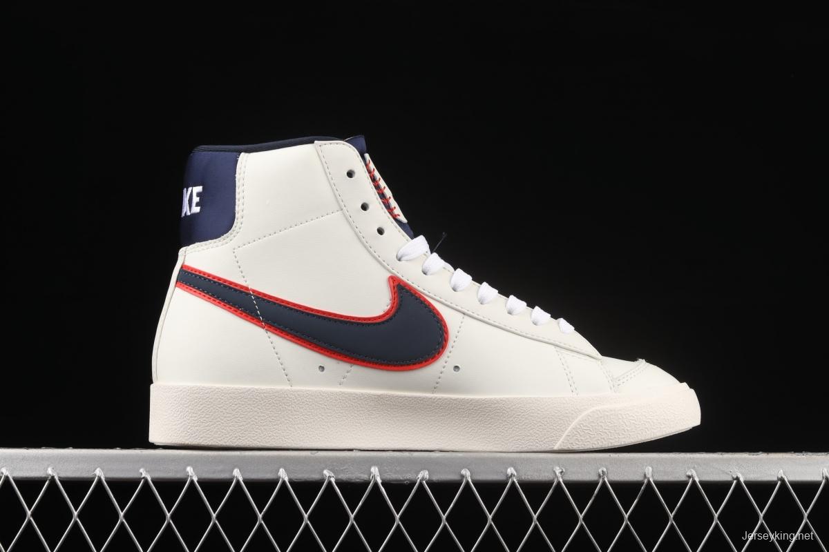 NIKE Blazer Mid '1977 Vintage Lucid Green Trail Blazers White Deep Blue Red High Top Leisure Board shoes CD9318-100