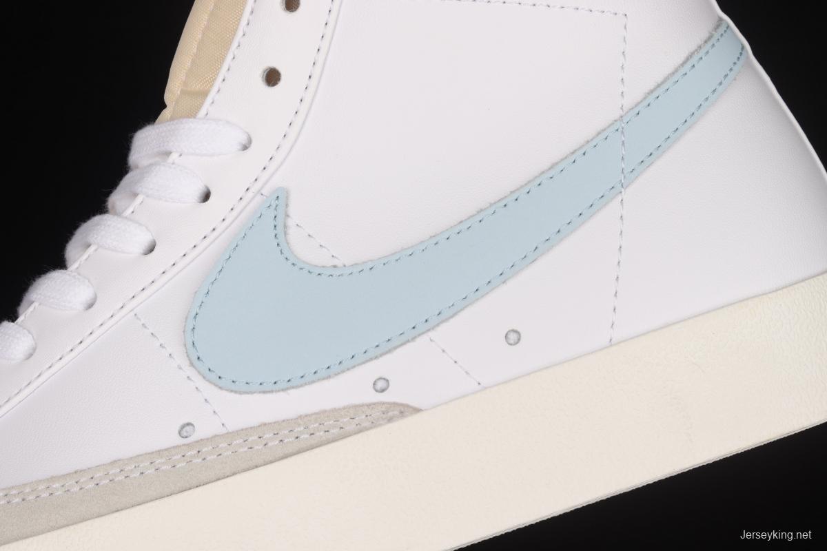 NIKE Blazer Mid'77 Vntg azure blue trailblazer high top casual board shoes BQ6806-109