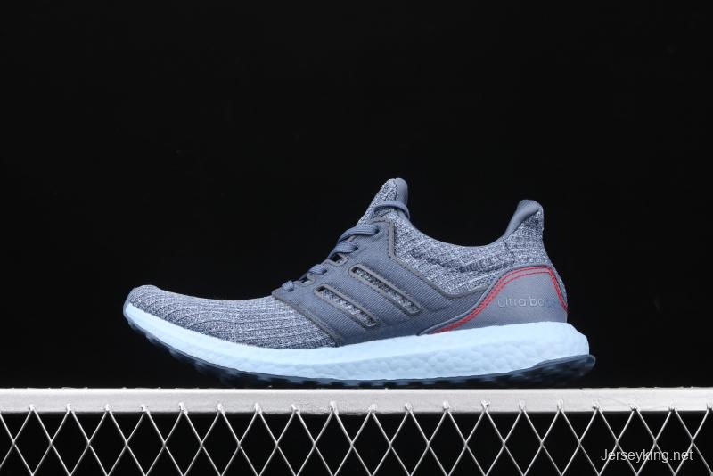 Adidas Ultra Boost 4.0G54002 Das fourth generation knitted striped water blue UB