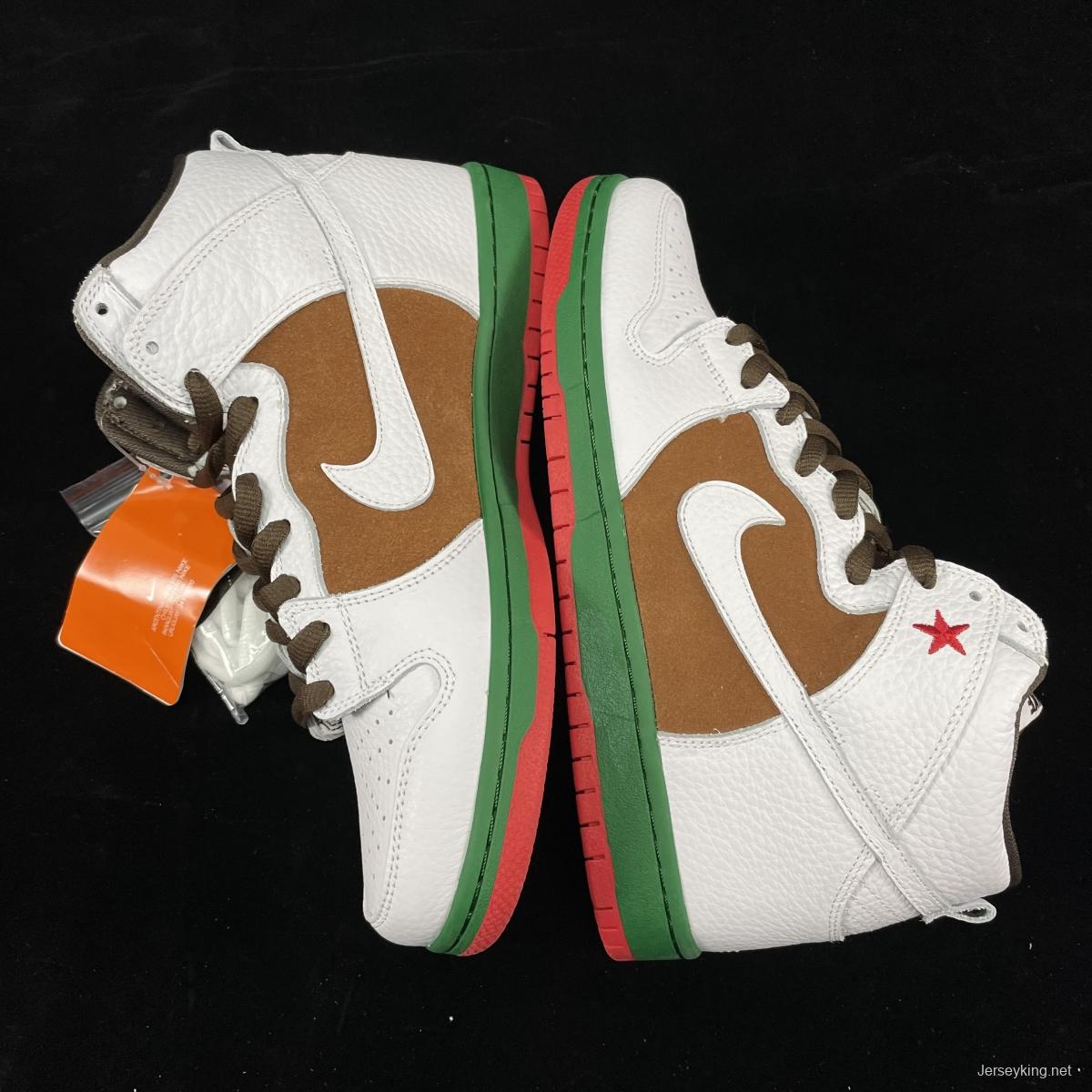 NIKE DUNK SB High Cali (2014) California Slam Dunk Series retro high-top leisure sports skateboard shoes 313171-201