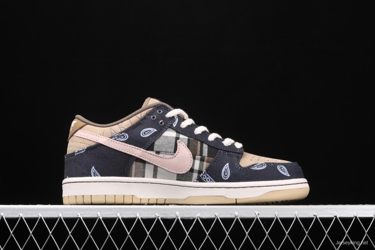 Travis Scott × SB DUNK joint name board shoes cashew fruit CT5053-001