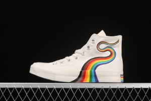 Converse Pride Chuck 70 rainbow color fashionable canvas shoes 170821C