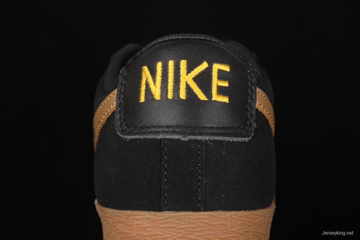 NIKE Blazer Low SD Trail Blazers black gold casual board shoes 616829-998