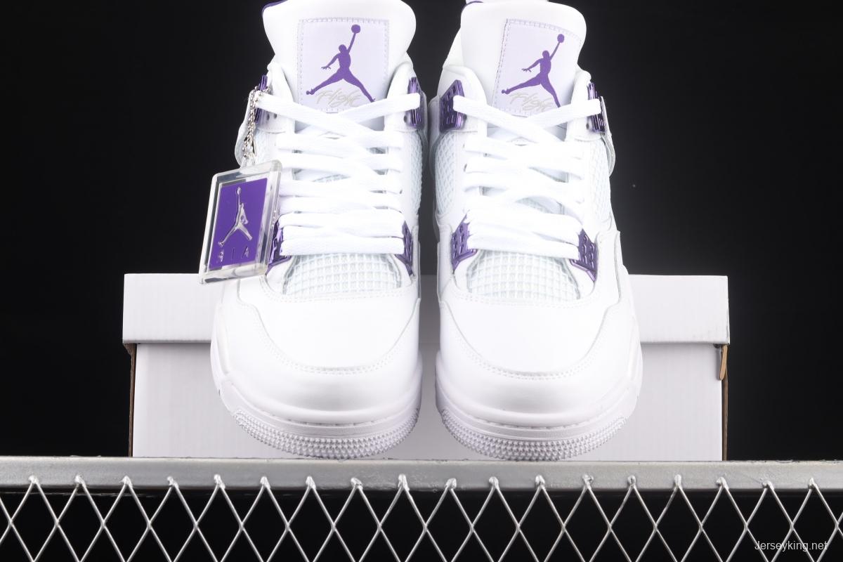 Air Jordan 4 Court Purple White and Purple head layer True Standard CT8527-115