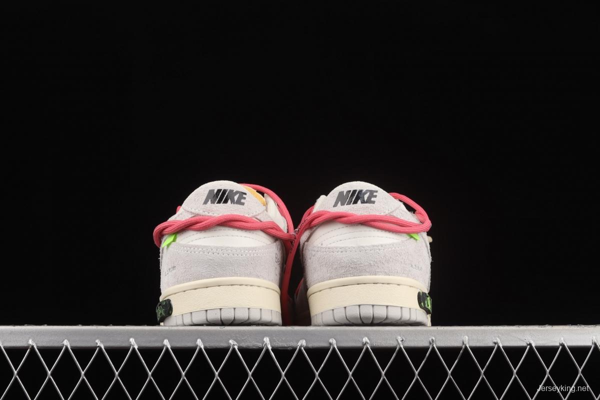 OFF-White x NIKE DUNK Low OW suede SB buckle rebound fashion casual board shoes DJ0950-117