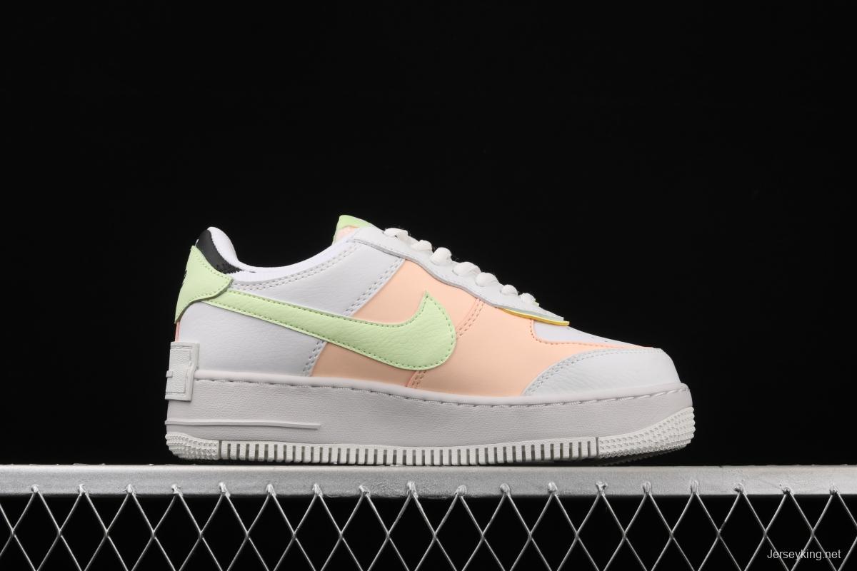 NIKE Air Force 1 ShAdidasow light weight heightened low-top 100-board shoes CI0919-107,