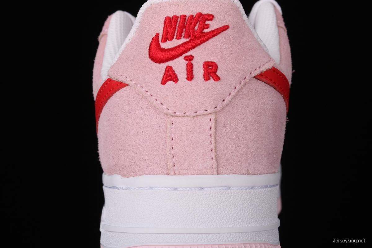 NIKE Air Force 11607 QS Pink Valentine's Day PEACEMINUSONE same style DD3384-600