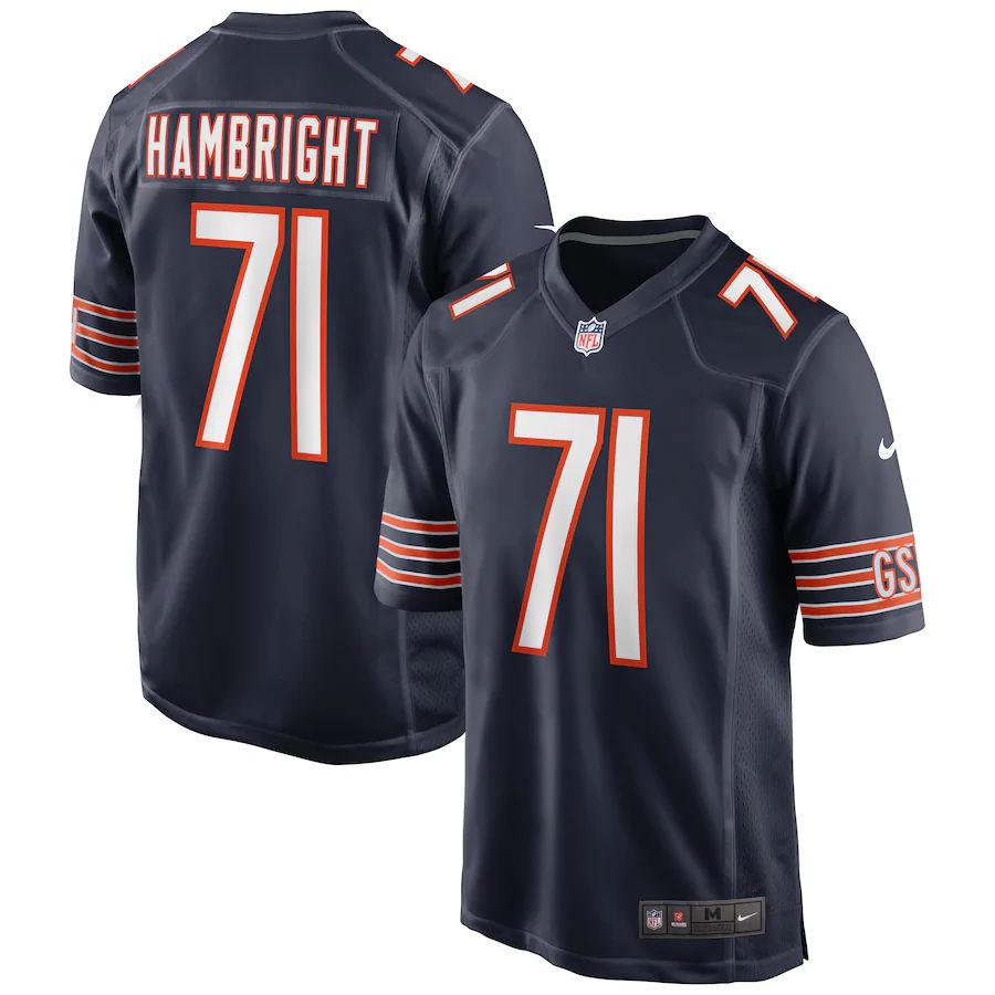 Men's Arlington Hambright Navy Player Limited Team Jersey