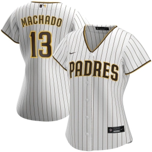 Women's Manny Machado White&amp;Brown Home 2020 Player Team Jersey