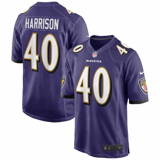 Men's Malik Harrison Purple Player Limited Team Jersey