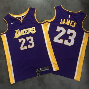 Men's LeBron James Purple Retro Classic Team Jersey