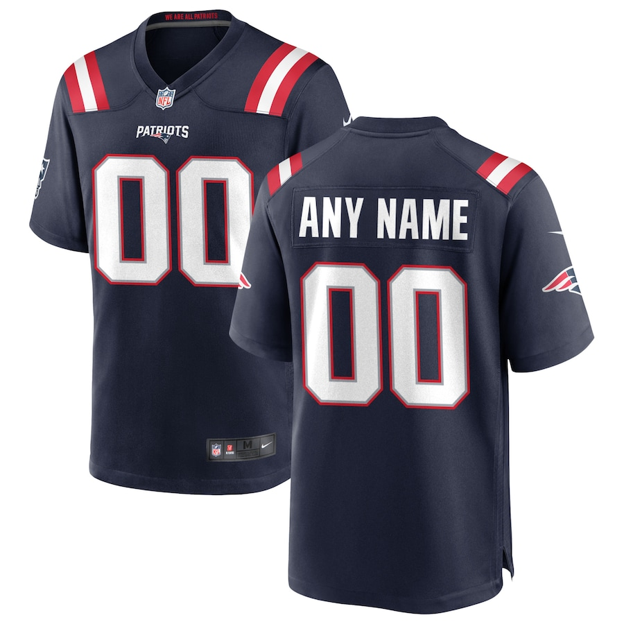 Men's Navy Custom Game Team Jersey