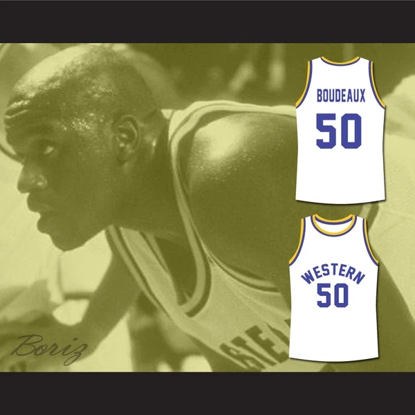 Shaq Neon Boudeaux Western University Basketball Jersey Blue Chips Movie