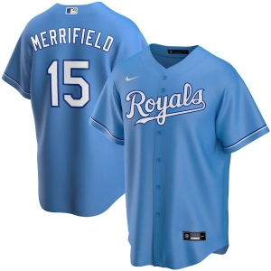 Men's Whit Merrifield Light Blue Alternate 2020 Player Team Jersey