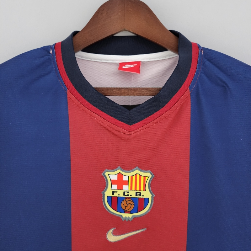 Retro 98/99 Barcelona Home  Soccer Jersey