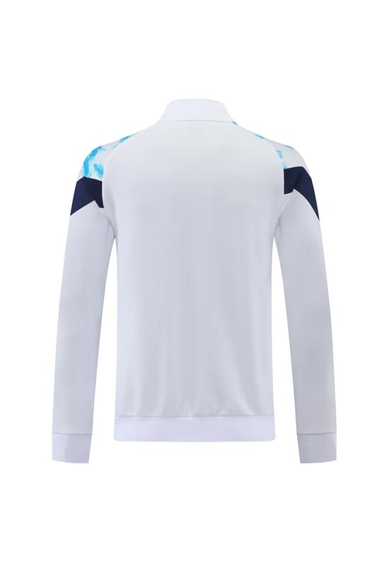 2022 Manchester City White Full Zipper Jacket Suit