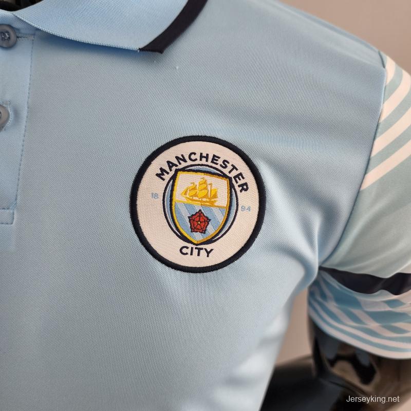 22/23 POLO Manchester City Light Blue Jersey