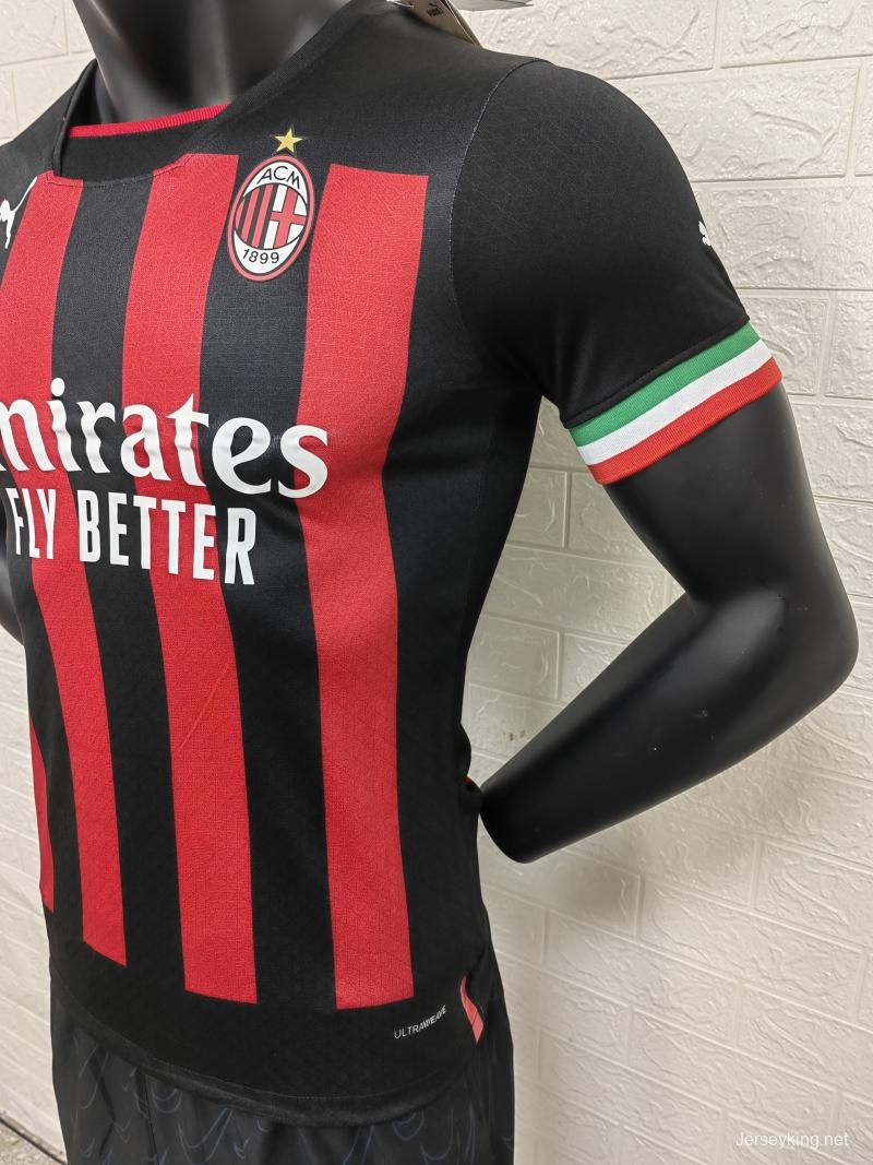 Player Version 22/23 AC Milan Home Soccer Jersey