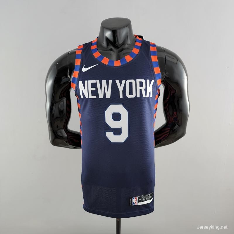 New York Knicks Barrett #9 Striped NBA Jersey