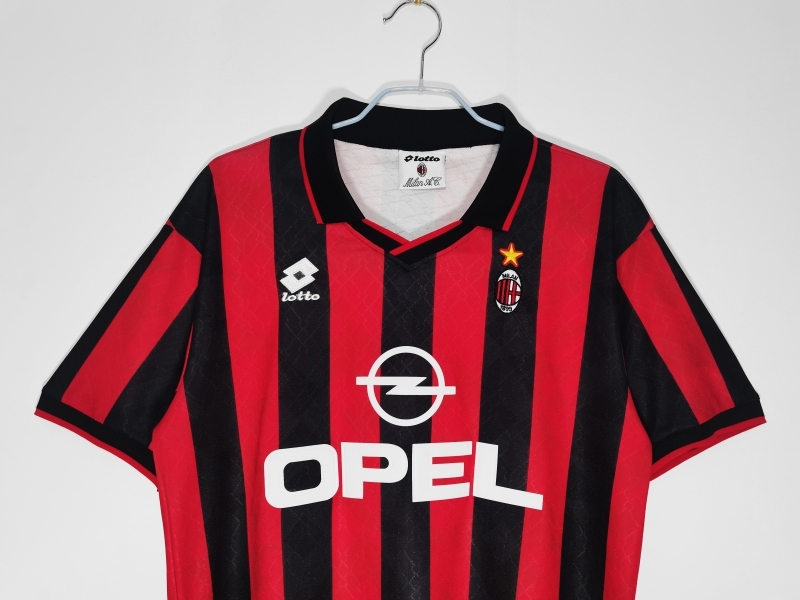 Retro 1995/96 AC Milan Home Soccer Jersey