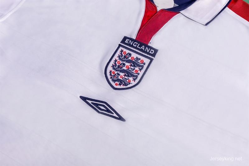 Retro 2004 England Home Soccer Jersey