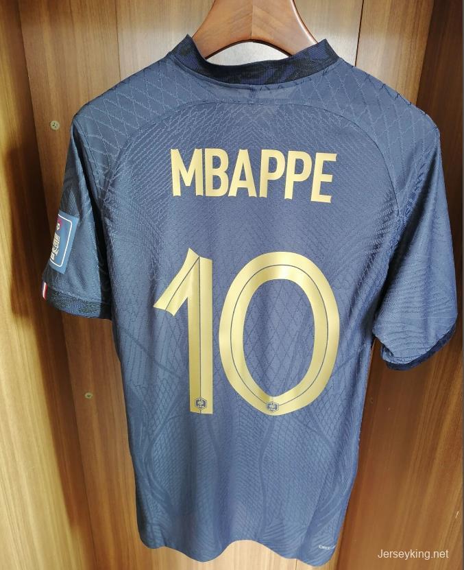 Player Version 2 Stars 2022 France Home Final Match Jersey