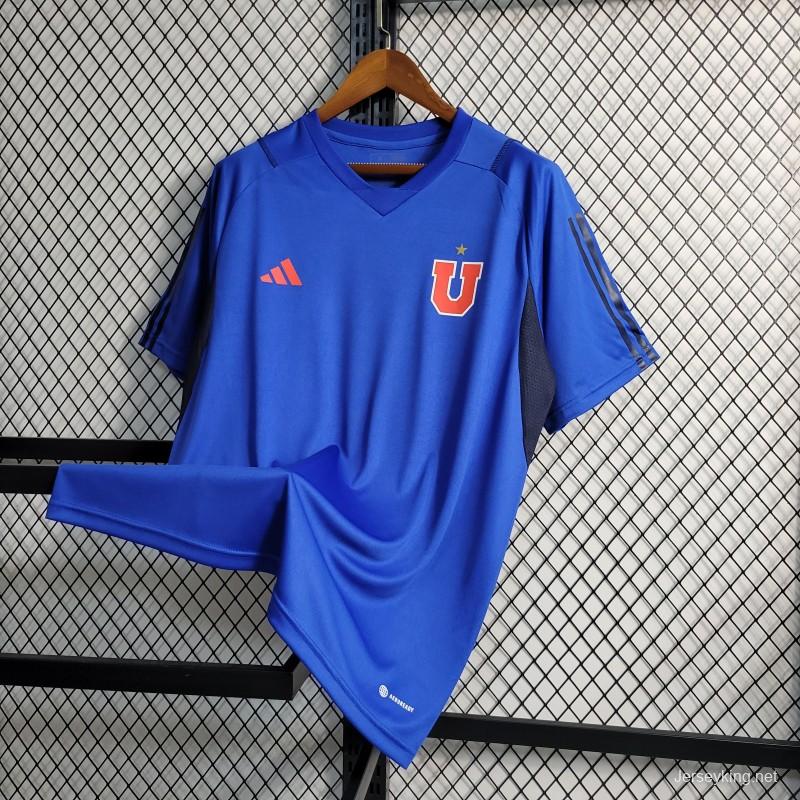 23-24 23/24 Club Universidad De Chile Blue Training Jersey