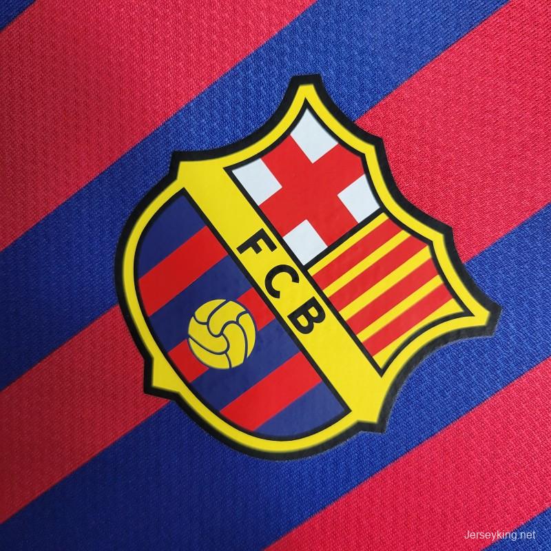 Retro Long Sleeve 11-12 Barcelona Home Soccer Jersey