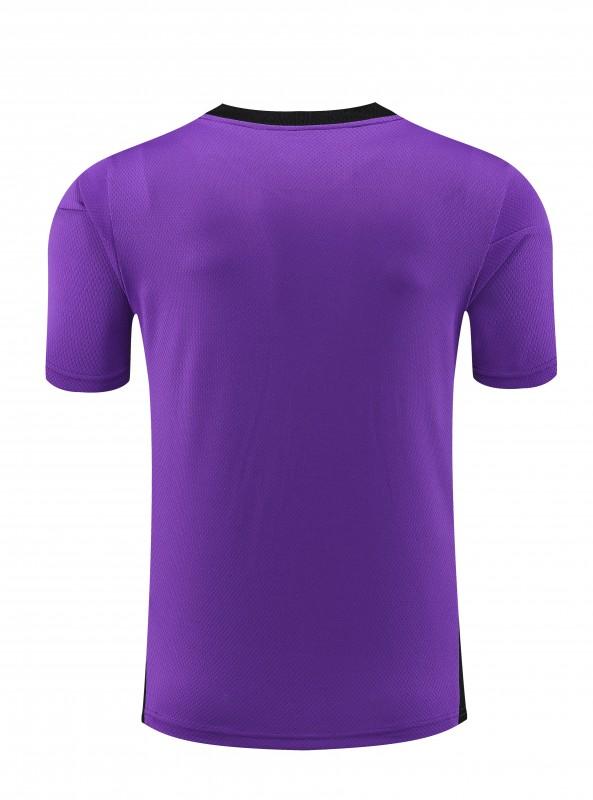 23-24 Real Madrid Purple Short Sleeve+Shorts