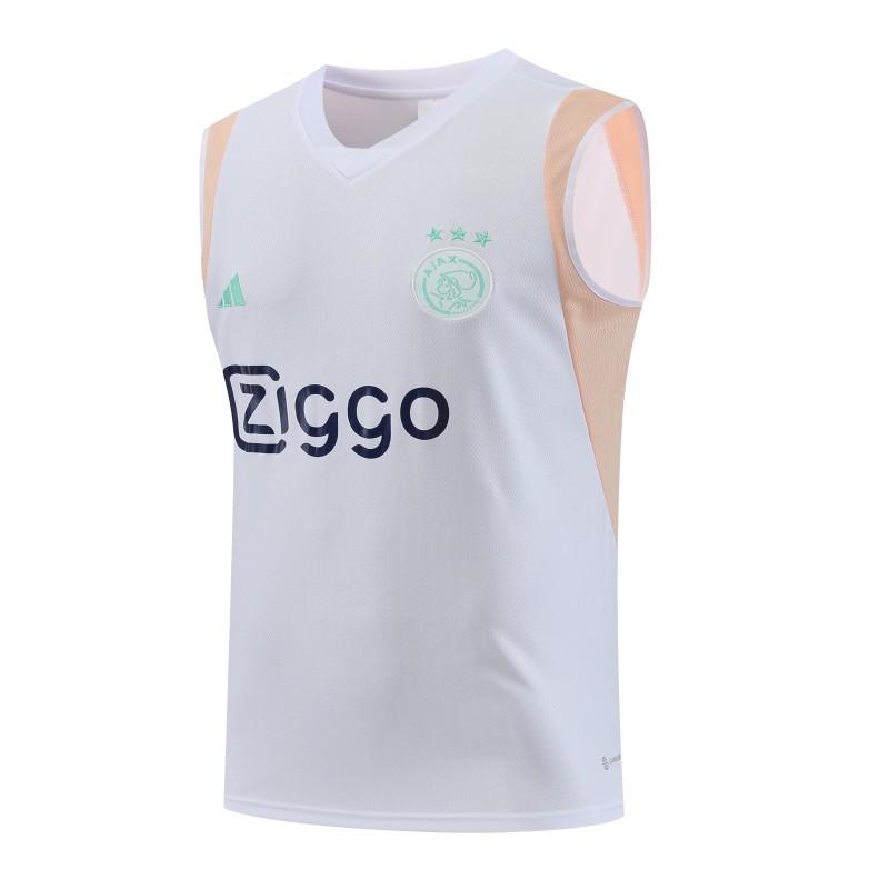 23/24 Ajax White Vest Jersey+Shorts