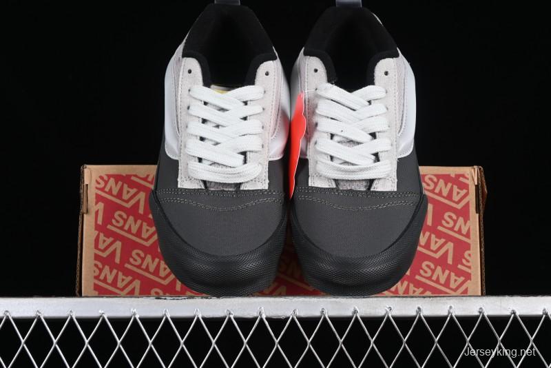 Vans OG Classic Slip-On Acid Wash Retro Grey Black Skate Shoes - VN0009QCGRY