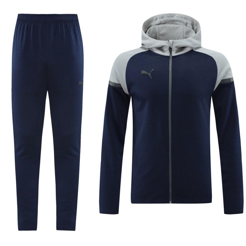 2024 Puma Navy/Grey Full Zipper Jacket +Long Pants