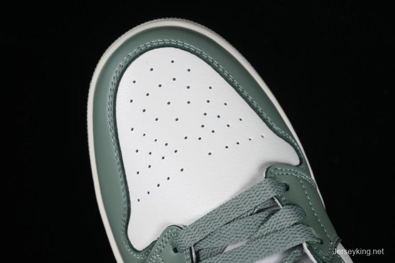 Nike Air Jordan 1 Mid AJ1 Basketball Shoes in Fresh Warm Green - BQ6472-130