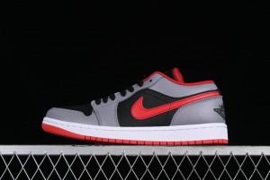 Nike Air Jordan 1 Low AJ1 Cement Grey Low-Top Casual Sneakers - 553558-060