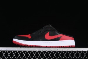 Nike Air Jordan 1 Mule Golf Shoes with Memory Foam and Rotational Traction Outsole - FJ1214-001