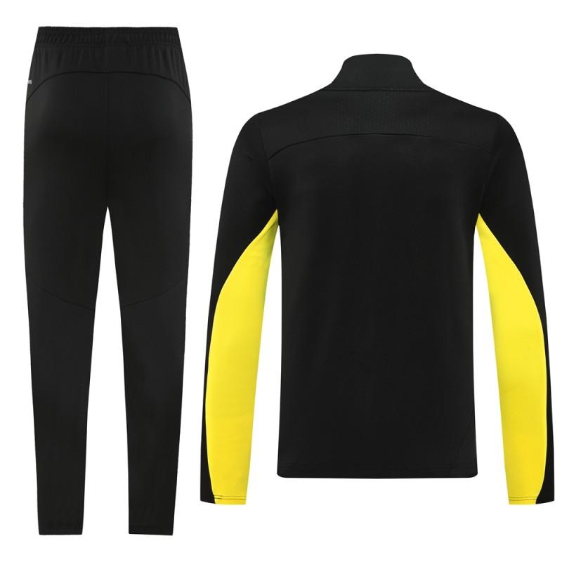 24/25 Borussia Dortmund Black/Yellow Full Zipper Jacket +Long Pants