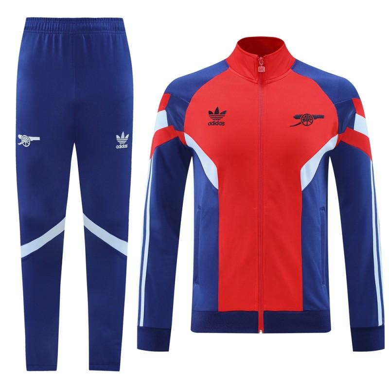 24/25 Arsenal Blue/Red Full Zipper Jacket +Long Pants