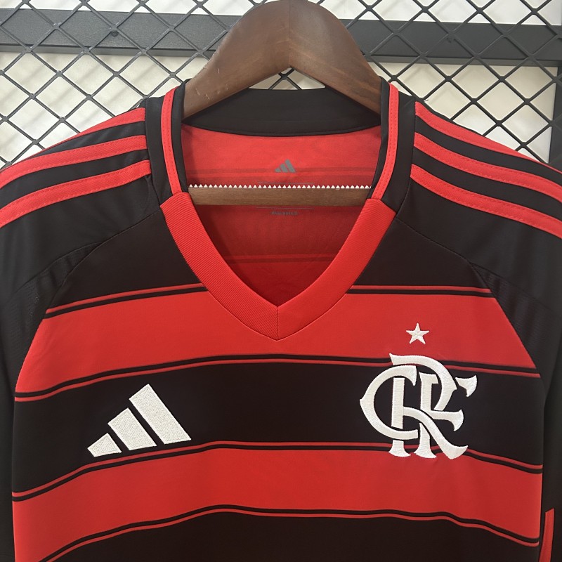 25/26 Long Sleeve Flamengo Home Jersey