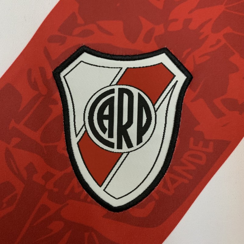 13/14 Retro Long Sleeve River Plate Home Jersey