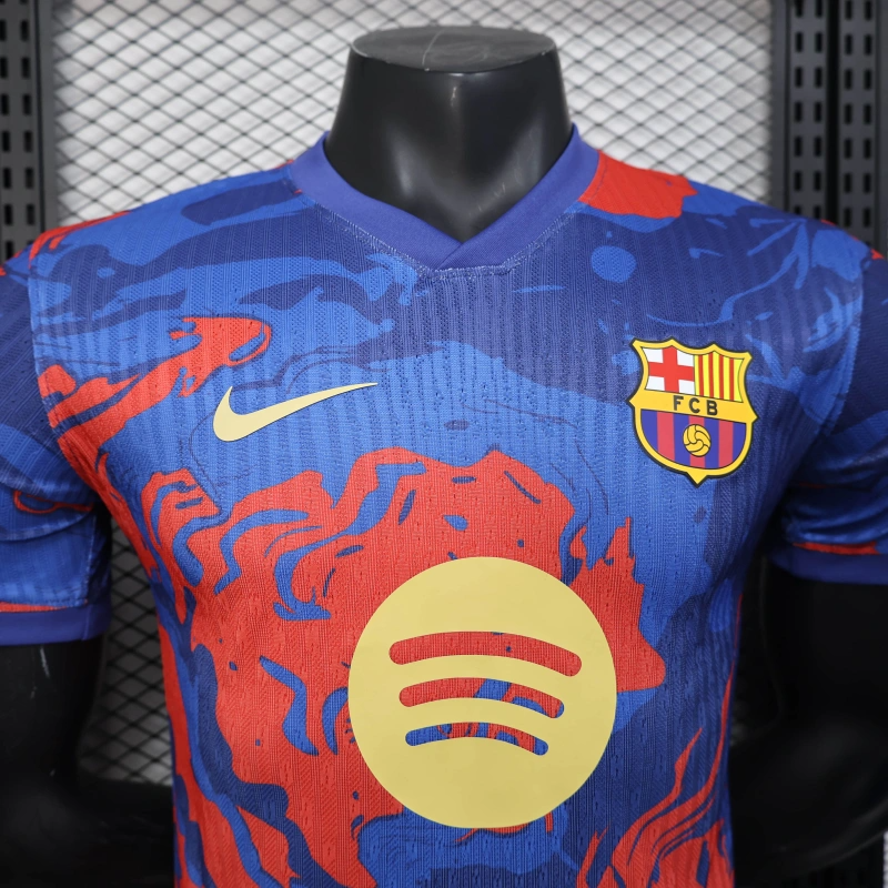 25/26 Player Version Barcelona Blue Flame Special Edition Jersey