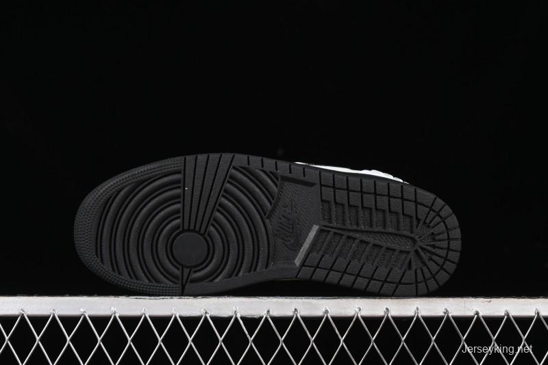 Nike Air Jordan 1 Low Method of Make Casual Sneakers with Metallic Grey Design - HM3689-001