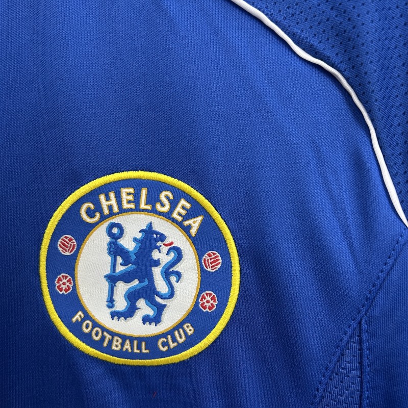 06/07 Retro Long Sleeve Chelsea Home Jersey