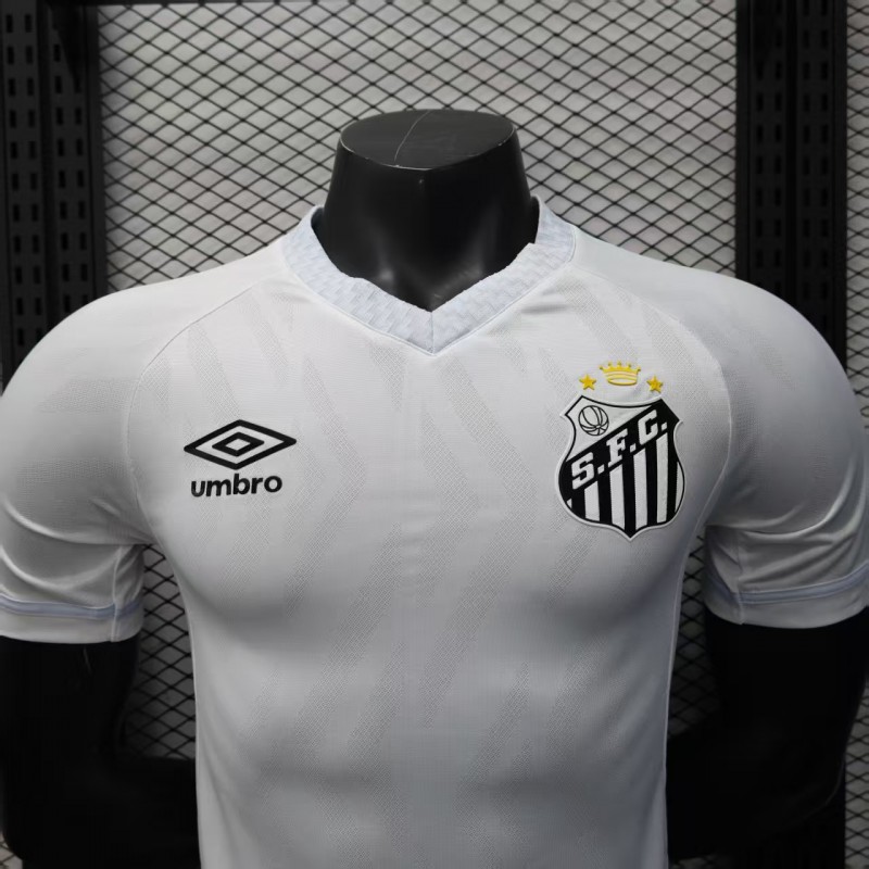 Player Version 25/26 Santos Home Jersey Without Sponsors