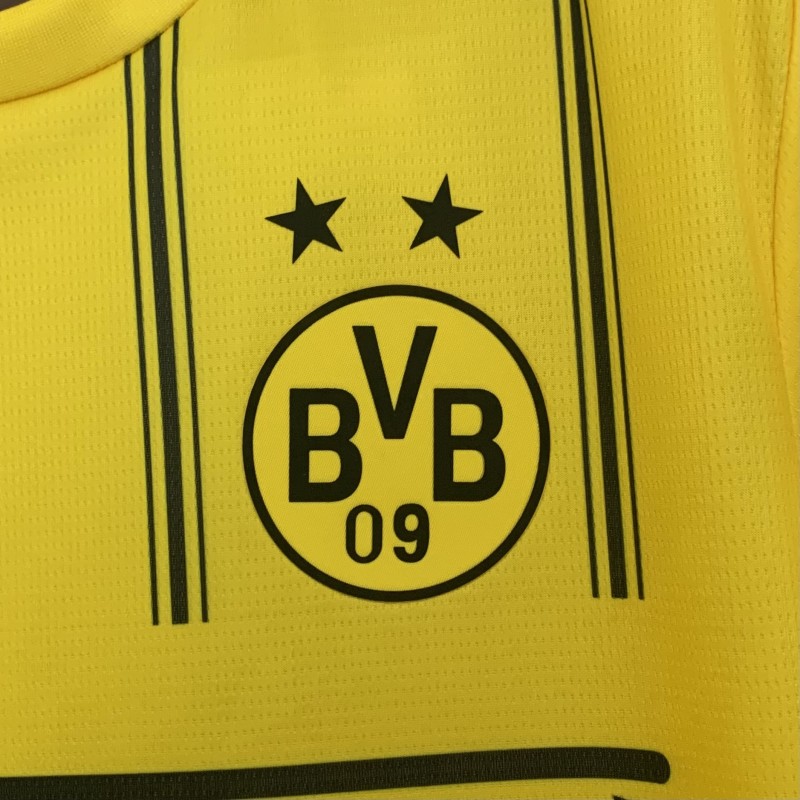 25/26 Borussia Dortmund Yellow with One Piece Design Jersey