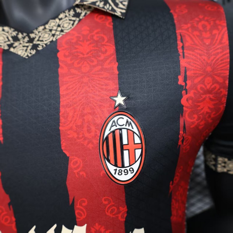 Player Version 25/26 AC Milan Redesigned Home Jersey