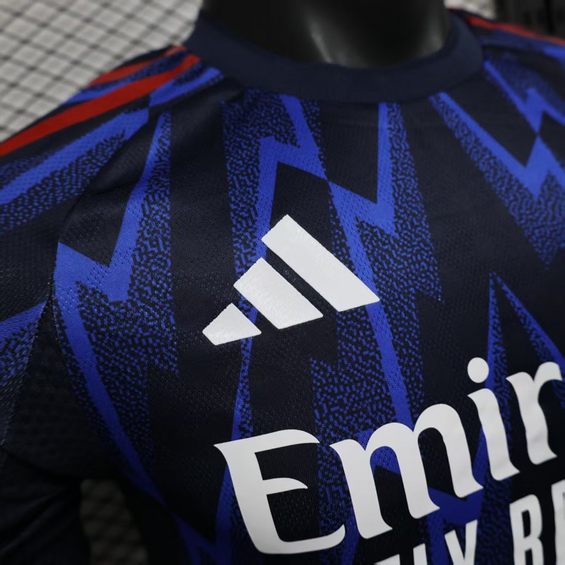 Player Version 25/26 Arsenal Third Blue with Geometric Lightning Pattern Jersey